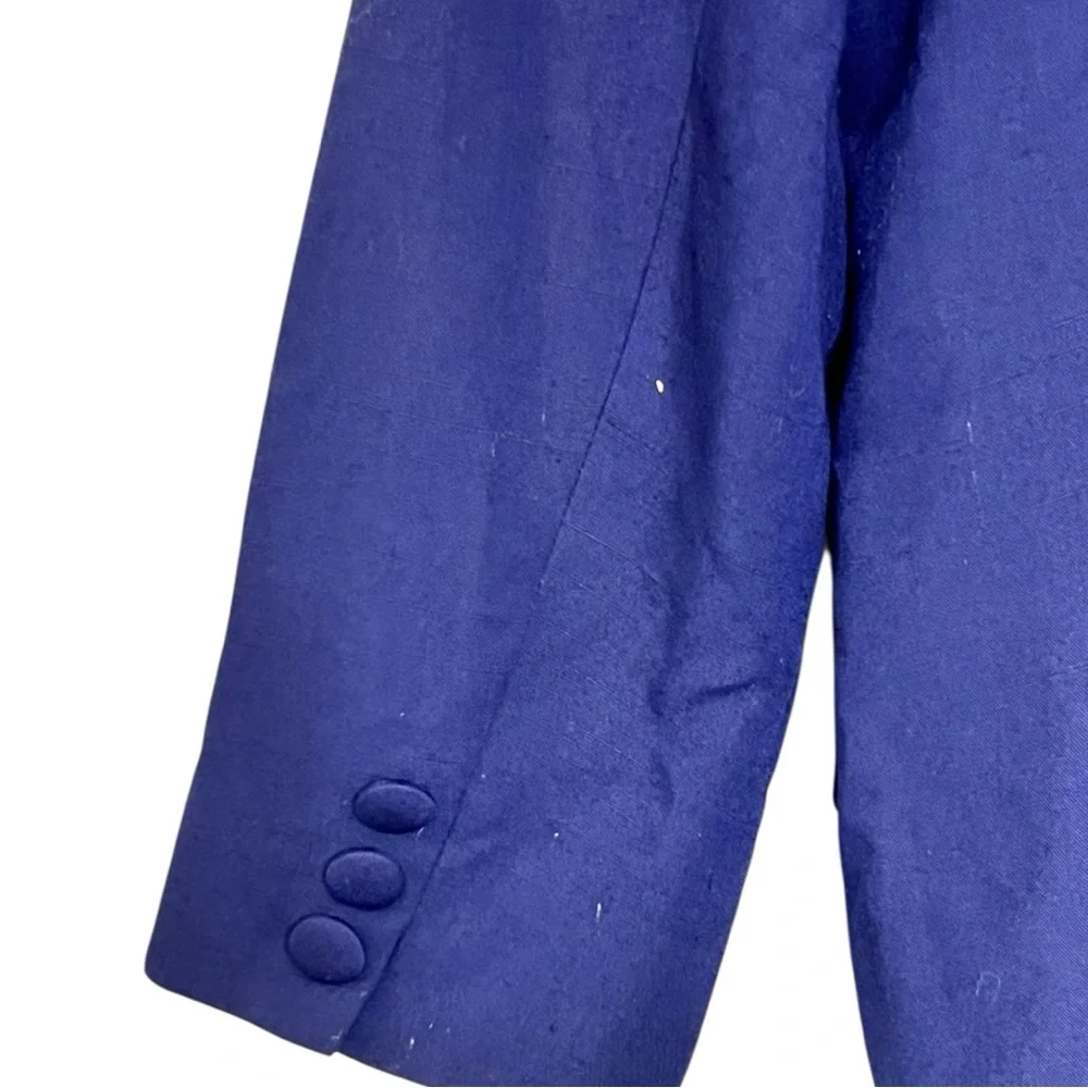 VINTAGE Dior Blue Double-Breasted Blazer sz 12